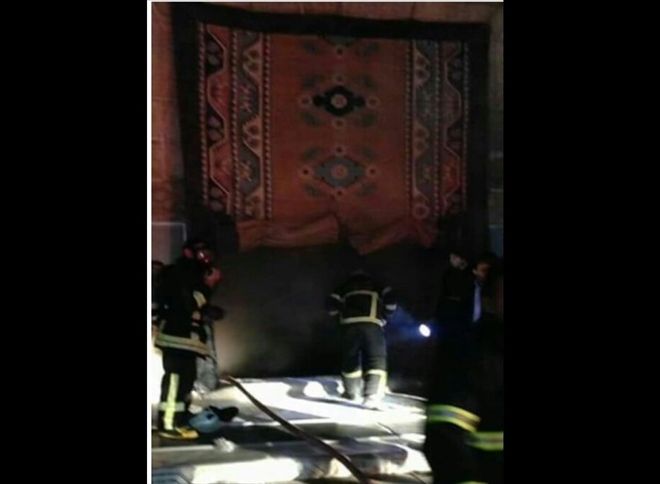 Ulu Camide Çıkan Yangın kısa Sürede Söndürüldü