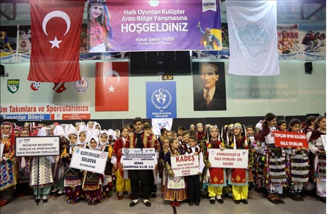 Aksaray Halk Oyunları Yarışmalarına Ev Sahipliği Yaptı