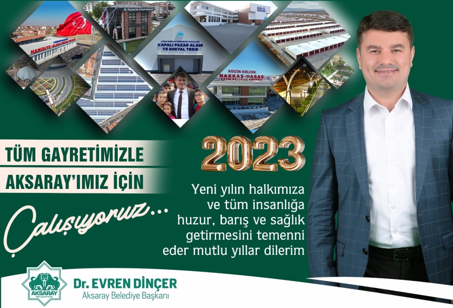 Belediye Başkanı Dr Evren Dinçer yeni yıl dolayısıyla bir mesaj yayınladı 