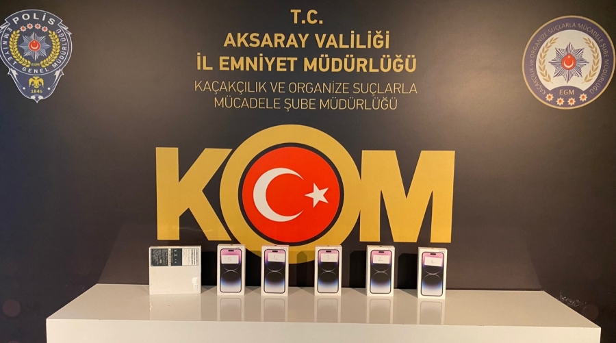 600 Bin Türk Lirası değerinde gümrük kaçağı telefonlara el konuldu
