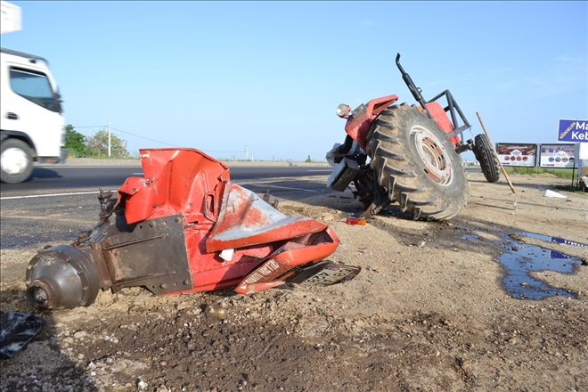 Kamyon ile traktör çarpıştı:1 yaralı - aksarayhaber68