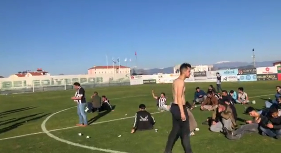 Aksaray Belediyespor-Serik Belediyespor maçı sonrası olaylar çıktı!Yaralılar var