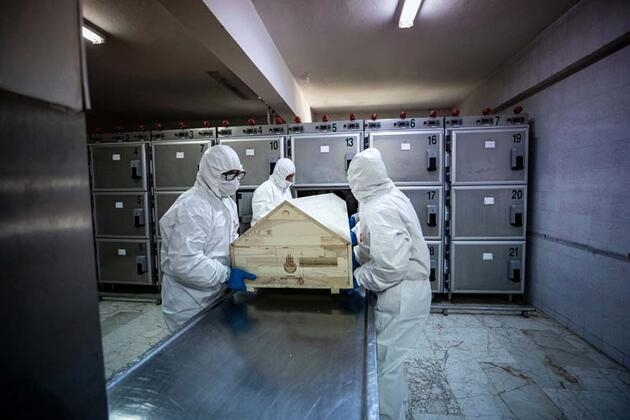 Zorunlu pandemi sürecinde mezarlık personelleri fedakarca çalışıyor