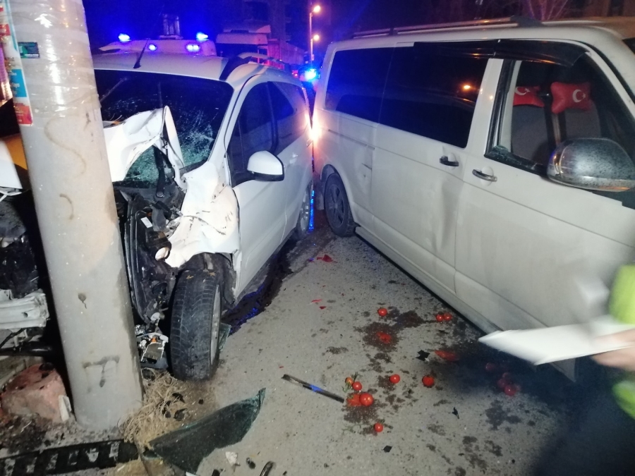 Aksaray’da trafik kazası: 4 yaralı