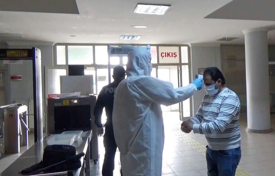 Aksaray Adliyesinde korona virüse karşı etkin mücadele