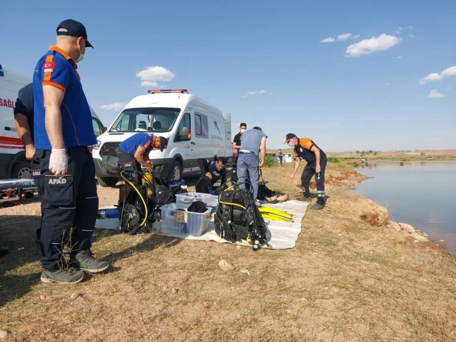 Gölette boğulan gencin cesedine Aksaray AFAD ekipleri ulaştı