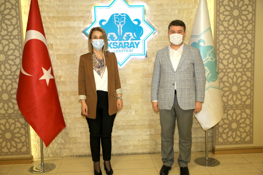 Nevşehir Valisi İnci Sezer Becel Belediye Başkanı Evren Dinçer’i ziyaret etti