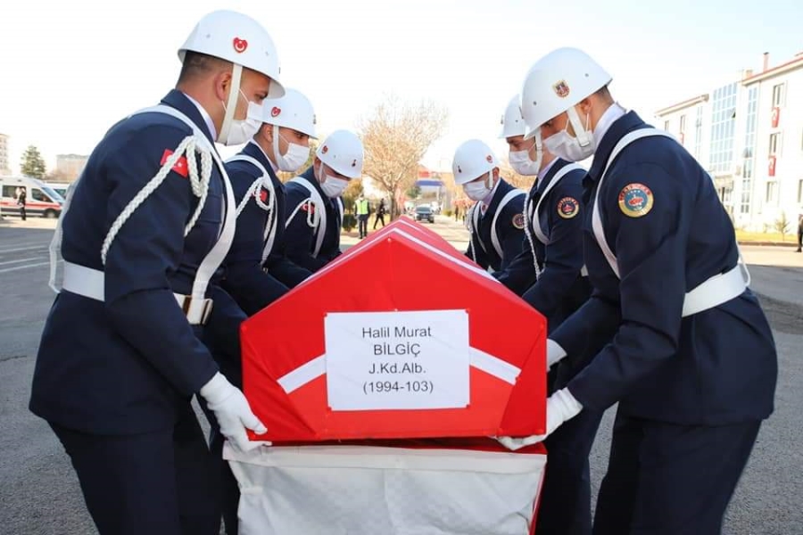 Kanser nedeniyle vefat eden Aksaray İl Jandarma Komutanı Albay Halil Murat Bilgiç için tören düzenlendi 