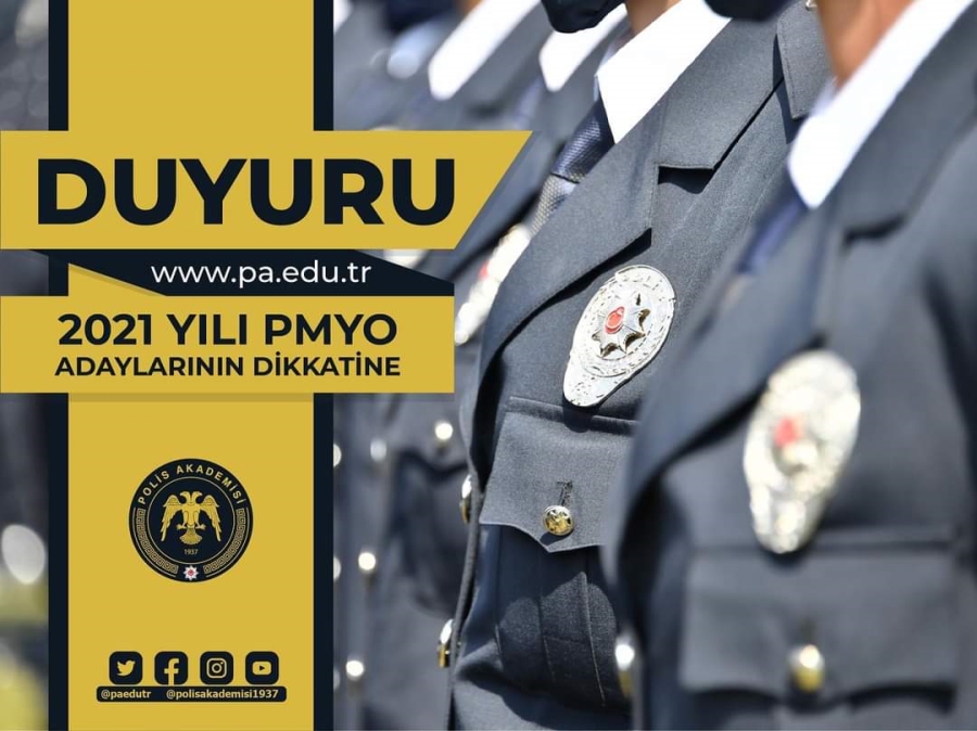 Polis Akademisi 2500 öğrenci alacak! 2021 yılı PMYO giriş sınavı ilanı yayınladı!