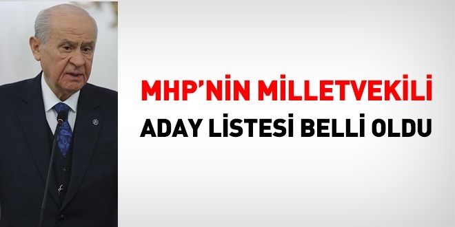 MHP Aksaray Milletvekili adayları belli oldu 