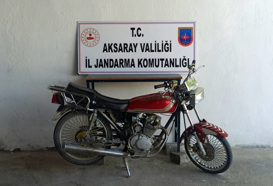 Çalıntı motosikleti Jandarma buldu
