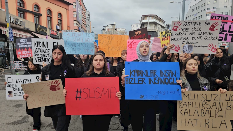 Zonguldak’ta genç kadınlardan ‘cinayet ve istismar’ tepkisi -Ek fotoğraflar