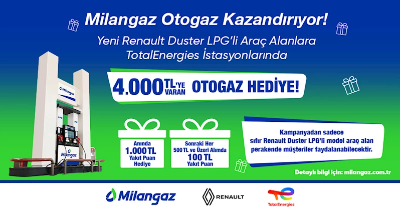 Milangaz, Yeni Renault Duster ile kampanyaya imza atıyor  