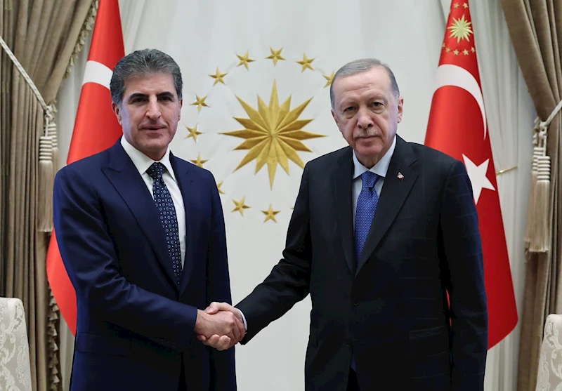 Cumhurbaşkanı Erdoğan, IKBY Başkanı Barzani’yi kabul etti