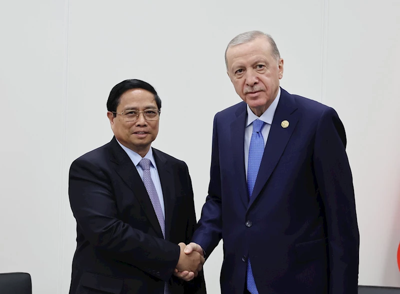 Cumhurbaşkanı Erdoğan, Vietnam Başbakanı Minh Chinh