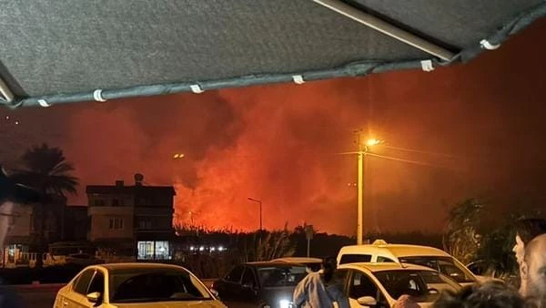 Hatay’da sazlık yangını söndürüldü