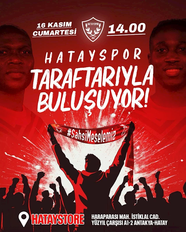 Hataysporlu futbolcular taraftarıyla kucaklaşacak 