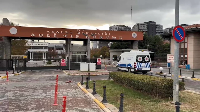 İstanbul - Şehit trafik polisinin cenazesi Adli Tıp Kurumu