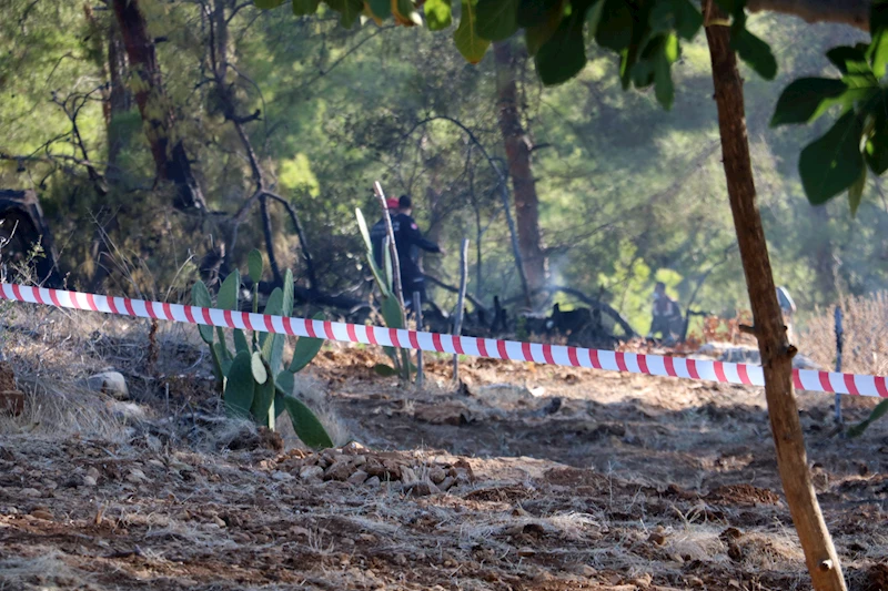 Antalya’da ormana düşen hava aracı yangına neden oldu / Ek fotoğraflar