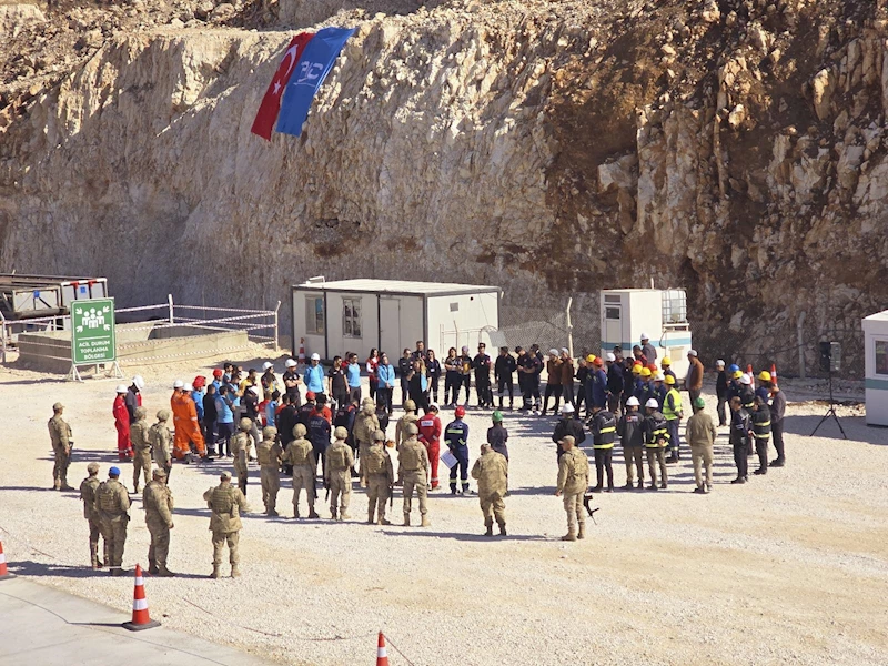 Gabar Dağı’ndaki Şehit Aybüke Yalçın Petrol Arama Sahası’nda tatbikat