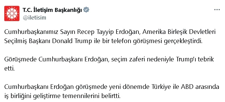 Cumhurbaşkanı Erdoğan, ABD