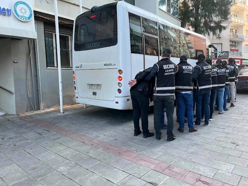 İzmir’de suç örgütüne operasyonda 7 kişi tutuklandı