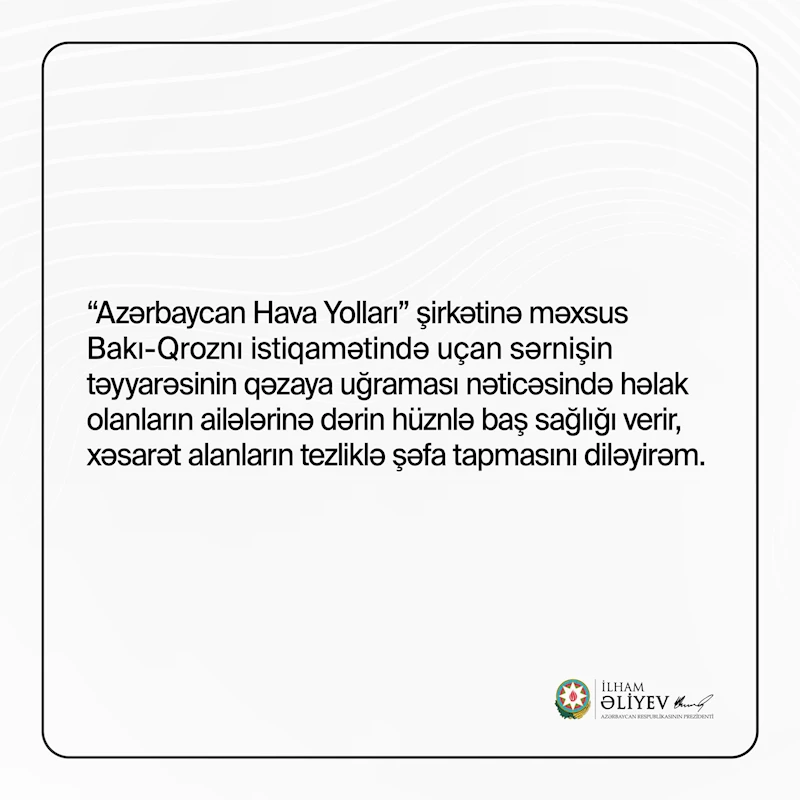 Azerbaycan Cumhurbaşkanı Aliyev