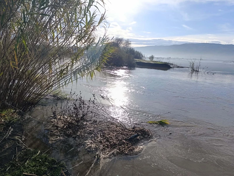 Büyük Menderes Nehri sağanak nedeniyle taştı, bölge dronla görüntülendi