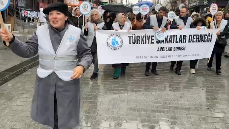 İstanbul – Avcılar’da engellilerden farkındalık yürüyüşü