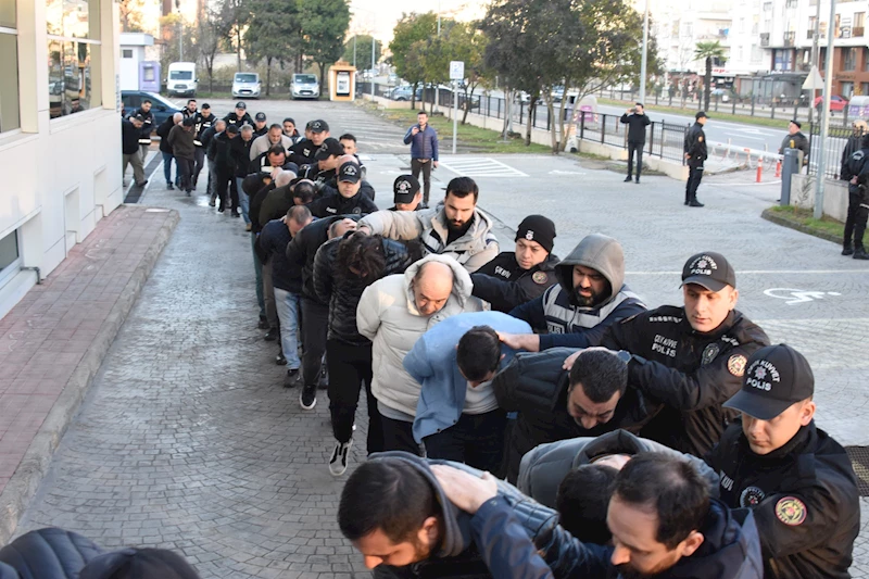 Ordu merkezli 14 ilde organize suç örgütü operasyonu: 24 tutuklama