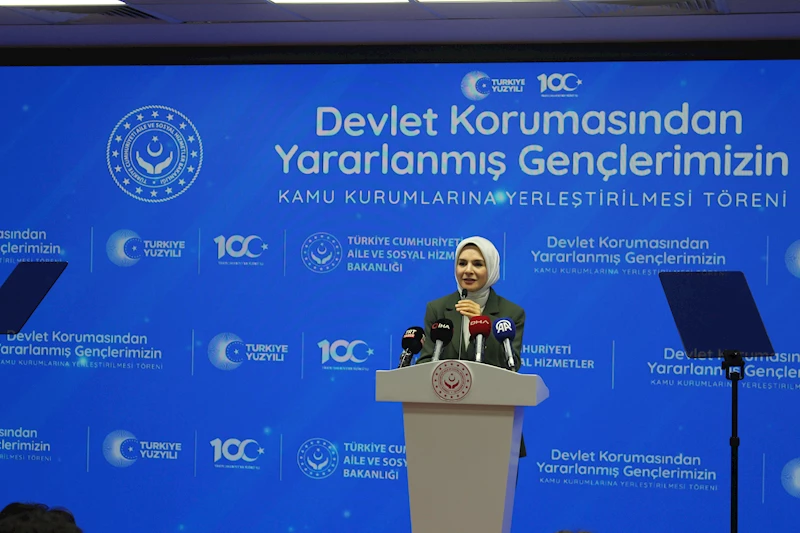 Devlet korumasında yetişen 729 genç kamuya atandı 