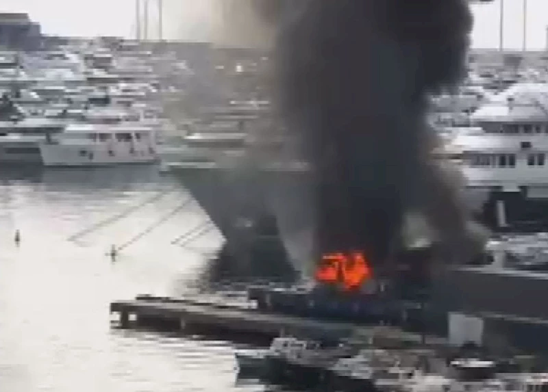 İstanbul- Pendik marinada yakıt istasyonunda yangın -3 / Ek görüntü