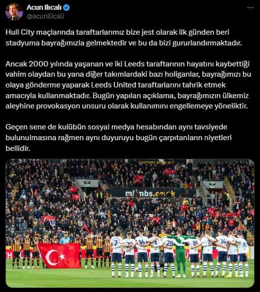 Acun Ilıcalı’dan Hull City