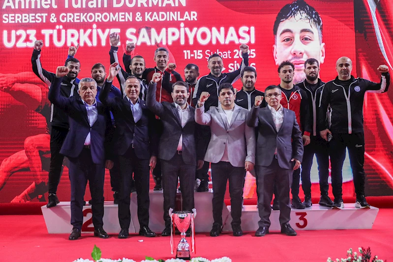 U-23 Serbest Stil Türkiye Güreş Şampiyonası’nda, Keçiören Belediyesi Spor Kulübü şampiyon oldu