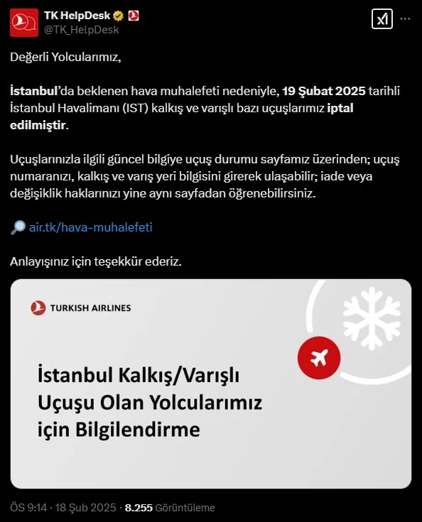 İstanbul - Türk Hava Yolları