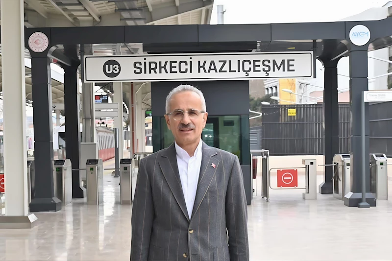 Sirkeci-Kazlıçeşme hattında 3,7 milyon yolcu taşındı