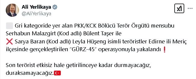 Gri kategoride aranan PKK/KCK