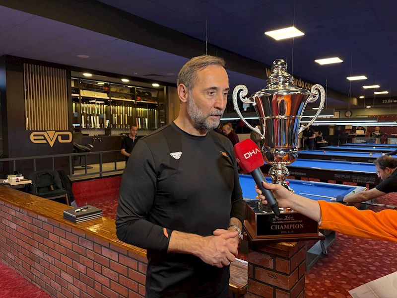 Semih Saygıner: Bilardo hayat gibi, başarı için çalışmak ve hata yapmaktan korkmamak gerekir