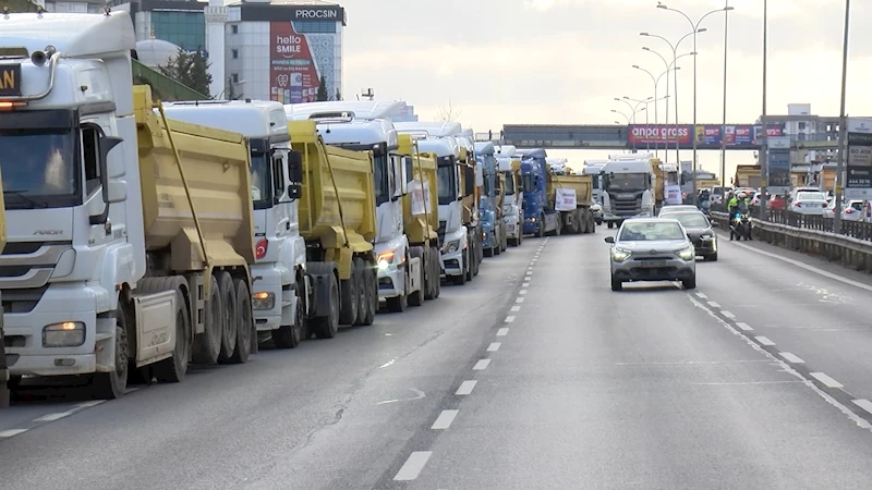 İstanbul- Döküm sahası değiştirilen hafriyat kamyon şoförleri D-100