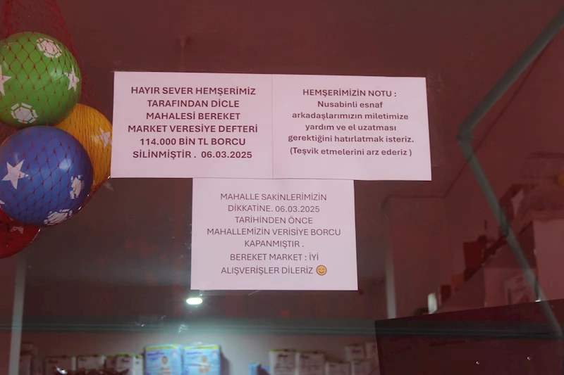 Mardin’de hayırsever, marketin 114 bin liralık veresiye borcunu ödedi /Video eklendi 