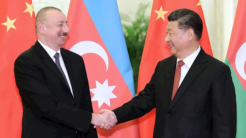 Çin Devlet Başkanı Cinping, Azerbaycan Cumhurbaşkanı Aliyev ile bir araya geldi