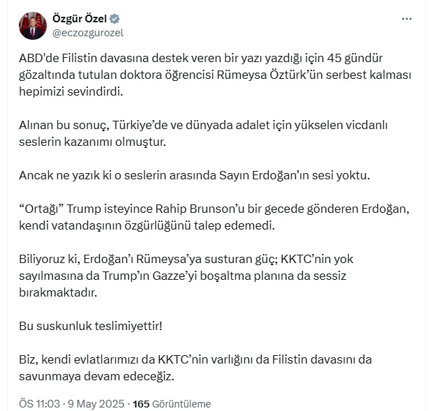 Özel: Rümeysa Öztürk
