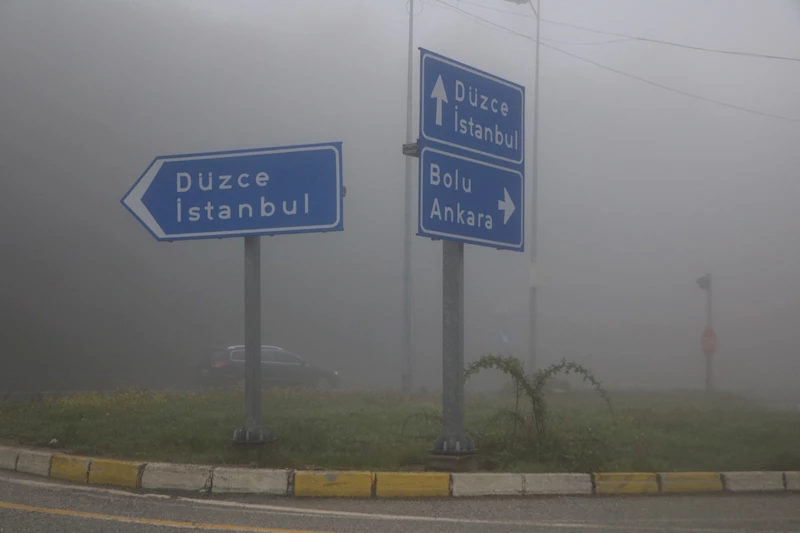 Bolu Dağı’nda yoğun sis