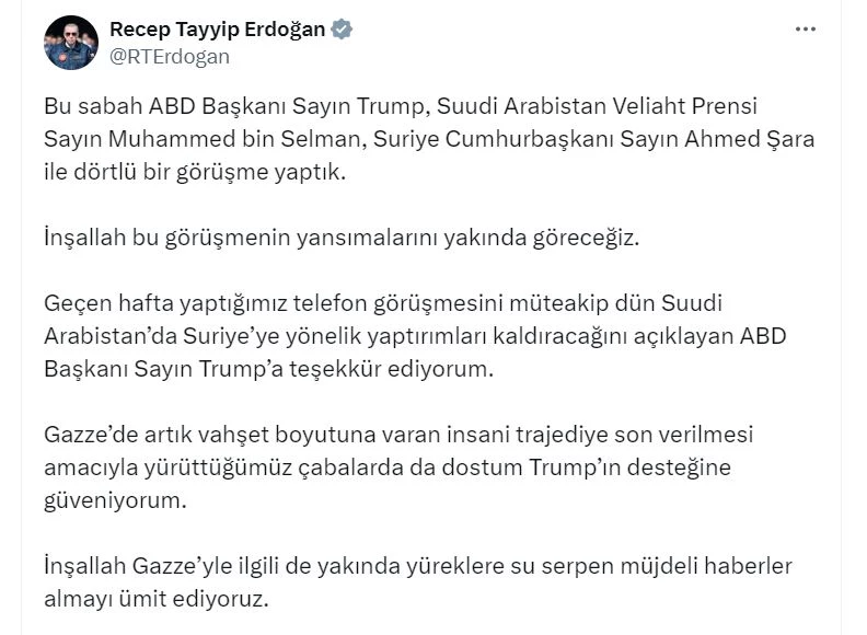 Cumhurbaşkanı Erdoğan, ABD, Suudi Arabistan ve Suriye liderleriyle görüştü (2)