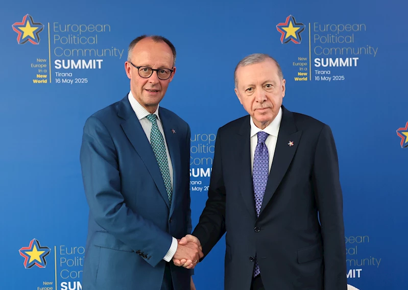 Cumhurbaşkanı Erdoğan, Almanya Başbakanı Merz ile görüştü