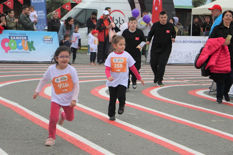 Samsun’da ‘Çocuk Maratonu ve Festivali’ düzenlendi /Video eklendi 