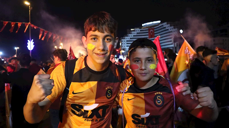 Kayseri’de Galatasaray’ın şampiyonluk kutlaması