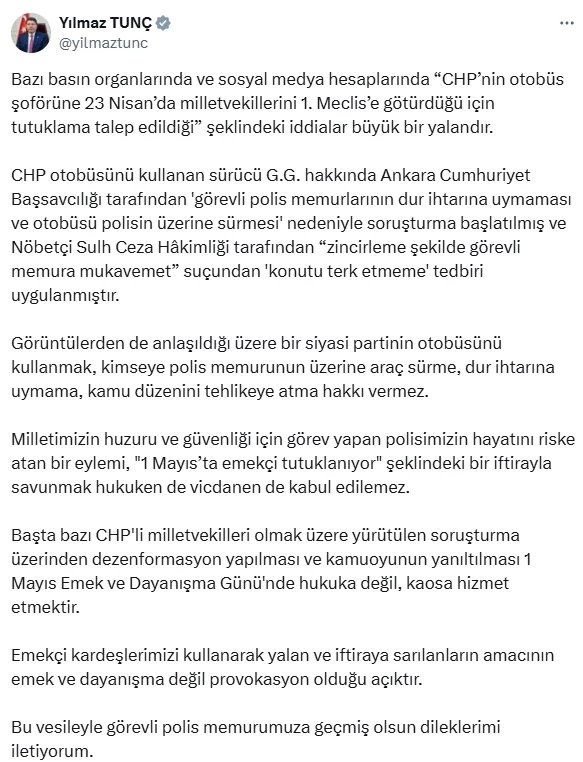 CHP otobüsünün şoförüne ev hapsi cezası verildi (2)