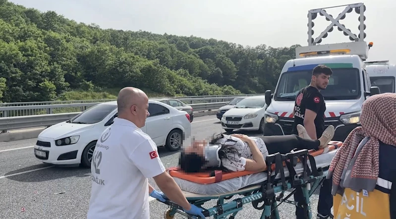 Kuzey Marmara Otoyolu’nda zincirleme kaza: 1’i ağır 5 yaralı 
