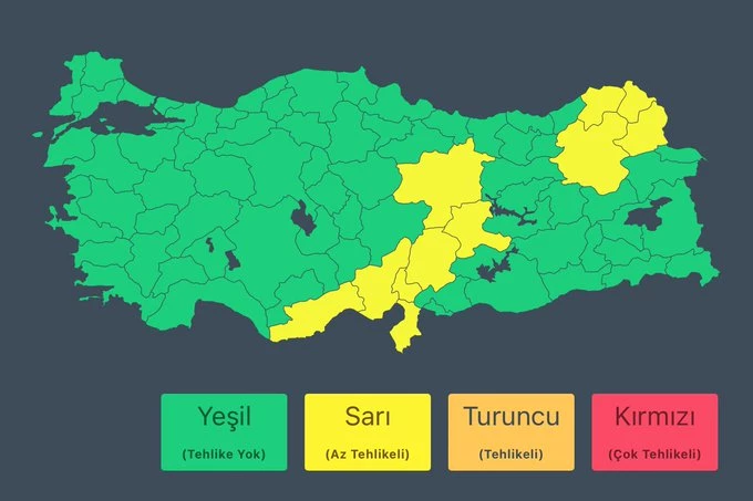 İçişleri Bakanlığı, 11 kent için 